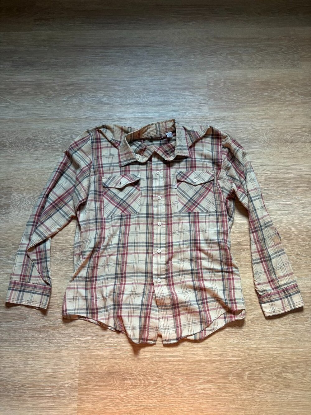 Vintage Men's Levi Strauss Plaid Long Sleeve Button Down Size Large